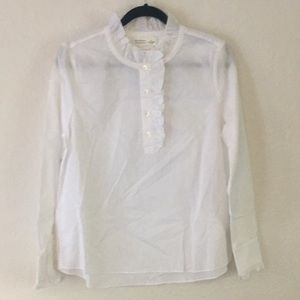 ◻️White ruffle kate spade long sleeve◻️